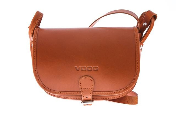 Torebka listonoszka skóra KEMER VOOC Vintage P26 Koniak