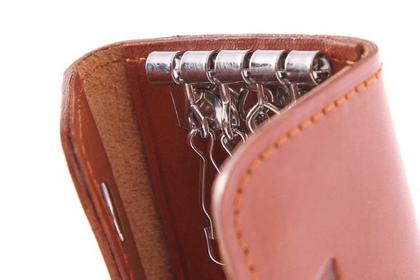 Etui na klucze skórzane Vintage P10 czarny