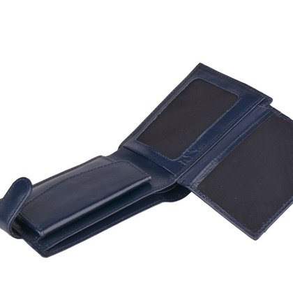 Portfel męski skórzany KEMER M 3 Granatowy - min. zamówienie 20 / 50 / 100 szt.