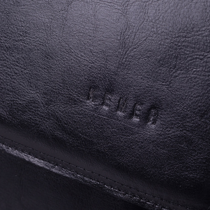 Teczka męska skórzana KEMER TS7-01-S2-1361 Czarna - min. zamówienie 20 / 50 / 100 szt.