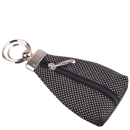 Etui na klucze skórzane KEMER KL 312 Czarny / Biały - min. zamówienie 20 / 50 / 100 szt.