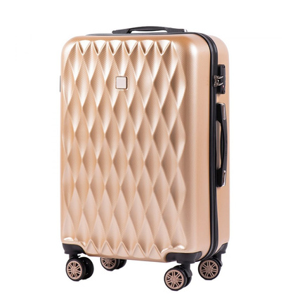 Średnia walizka WINGS PC190 M Złota