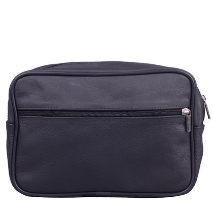 Saszetka skórzana KEMER 026 Czarna - min. zamówienie 20 / 50 / 100 szt.