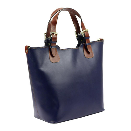 Torebka damska skórzana PELLUCCI 845 Granatowa