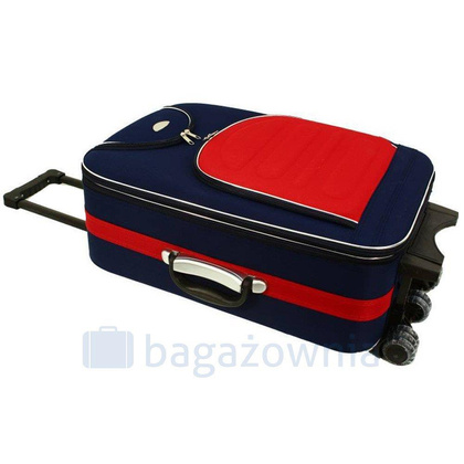 Duża walizka PELLUCCI RGL 801 L Granatowo Czerwona