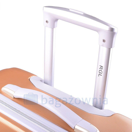 Mała walizka kabinowa PELLUCCI RGL 883 SS Złota