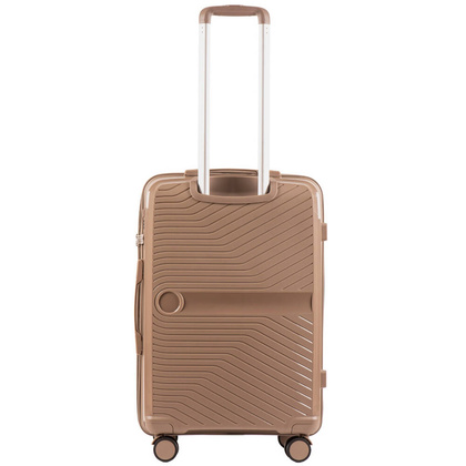 Średnia walizka WINGS DQ181-04 M Champagne