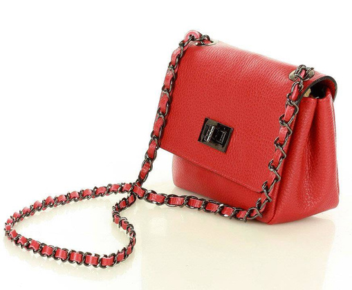 Torebka wizytowa listonoszka skóra MAZZINI - Sevilla czerwony - min. zamówienie 20 / 50 / 100 szt.