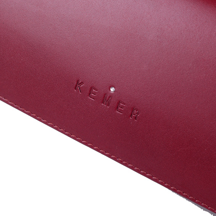 Torebka damska skórzana KEMER R48 Bordo - min. zamówienie 20 / 50 / 100 szt.