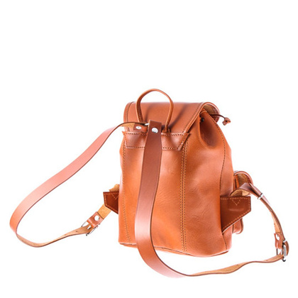 Mały plecak skórzany KEMER VOOC Vintage P2 Czarny