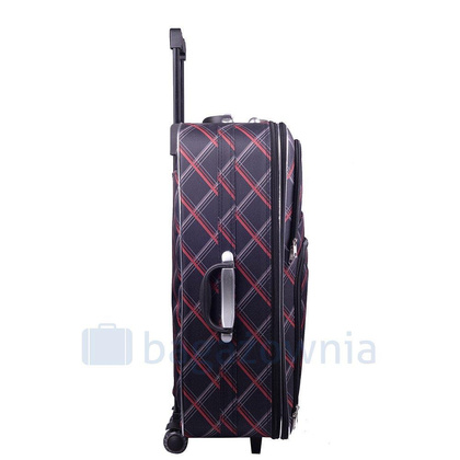 Mała kabinowa walizka PELLUCCI RGL 773 S Czarno Czerwona