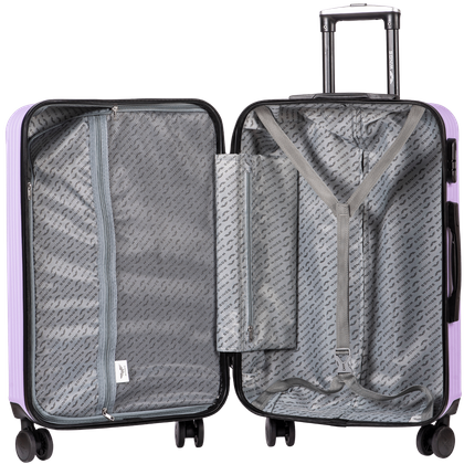 Zestaw 3 walizek WINGS TR059 L.PURPLE