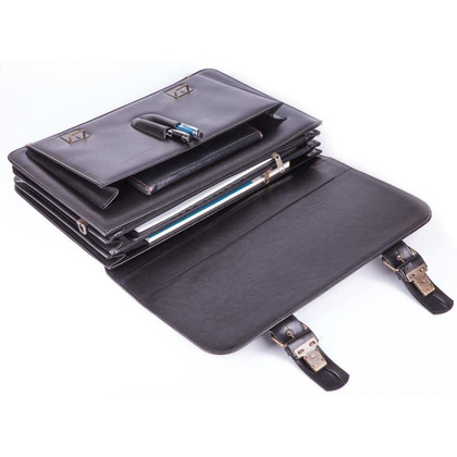 Teczka męska KEMER SOLIER S28 Czarna - min. zamówienie 20 / 50 / 100 szt.