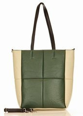 MARCO MAZZINI Oryginalna torba skórzana shopper bag XL slow fashion zielony - min. zamówienie 20 / 50 / 100 szt.