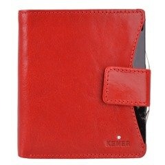Portfel damski skórzany KEMER D29 Czerwony - min. zamówienie 20 / 50 / 100 szt.
