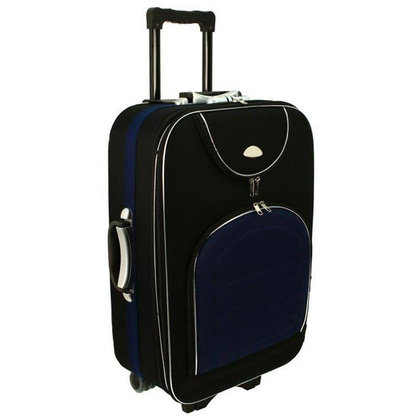Mała kabinowa walizka PELLUCCI RGL 801 S Czarno Granatowa