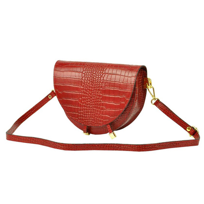 Torebka damska skórzana KEMER 19-16 COCO Czerwona