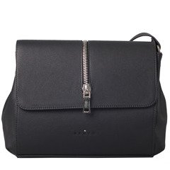 Torebka damska skórzana KEMER R321 Czarna - min. zamówienie 20 / 50 / 100 szt.