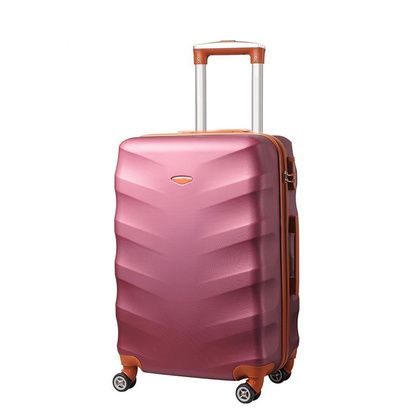 Mała kabinowa walizka KEMER RGL EXCLUSIVE 6881 SS Bordowo brązowa
