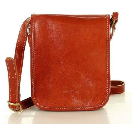 Marco Mazzini Torebka raportówka listonoszka skórzana messenger classic bag camel - min. zamówienie 20 / 50 / 100 szt.