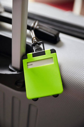 Etykieta bagażowa WANDERLUST, zielony