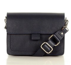 MARCO MAZZINI Torebka listonoszka skórzana messenger italian design granatowa - min. zamówienie 20 / 50 / 100 szt.