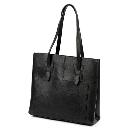 Klasyczna torebka damska, shopperka, skóra naturalna 24-056 