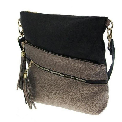 Torebka damska na ramię KEMER SOLIER ML21 Czarno Złota - min. zamówienie 20 / 50 / 100 szt.