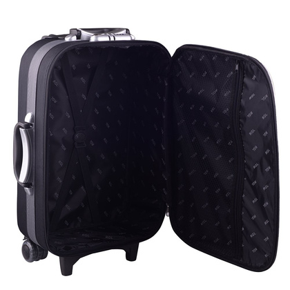 Mała kabinowa walizka PELLUCCI RGL 801 S Czarno Szara