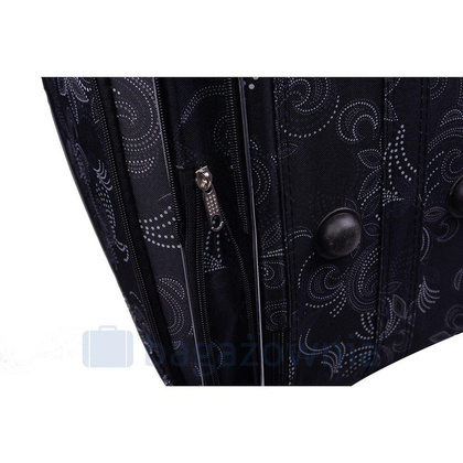 Mała kabinowa walizka PELLUCCI RGL 773 S Czarno Biała