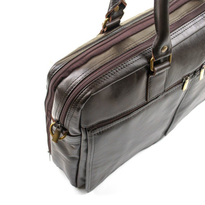 Torba skórzana na laptop 17" KEMER SOLIER Dundee - min. zamówienie 20 / 50 / 100 szt.