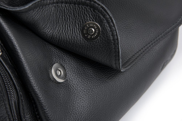 Torebka skórzana na ramię KEMER VOOC EP20 Czarna