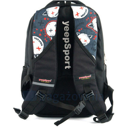 Plecak sportowy KEMER S94DX Szaro Biały - min. zamówienie 20 / 50 / 100 szt.