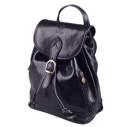 Plecak skórzany 1 Czarny - min. zamówienie 20 / 50 / 100 szt.