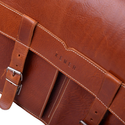 Torba skórzana na ramię KEMER 904 Jany brąz