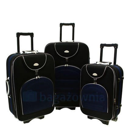 Mała kabinowa walizka PELLUCCI RGL 801 S Granatowo Czerwona