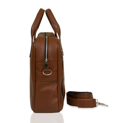 Stylowa torba na ramię dla mężczyzny BRØDRENE b02 jasny brąz Kolor wnętrza: Czarny - min. zamówienie 20 / 50 / 100 szt.