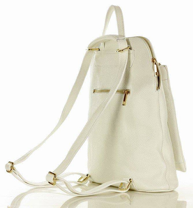 MARCO MAZZINI Plecak damski torebka crossbody A4 - biały - min. zamówienie 20 / 50 / 100 szt.