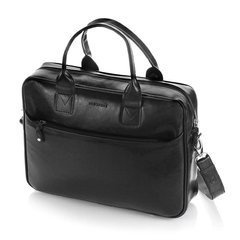 Elegancka teczka torba na laptop BRØDRENE b12 czarna - min. zamówienie 20 / 50 / 100 szt.