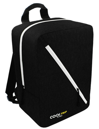 Plecak Torba podróżna podręczna PELLUCCI RGL Wizzair 37 Czarno srebrny