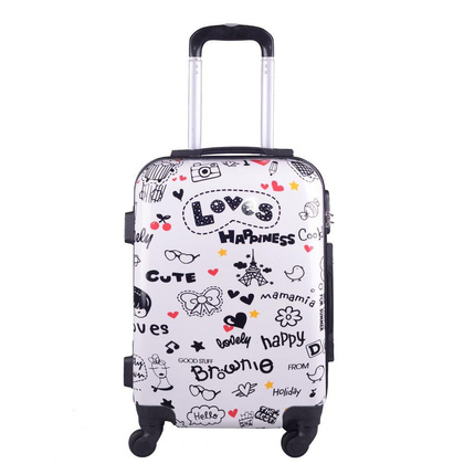 Mała kabinowa walizka KEMER RGL PRINT S Loves Multikolor