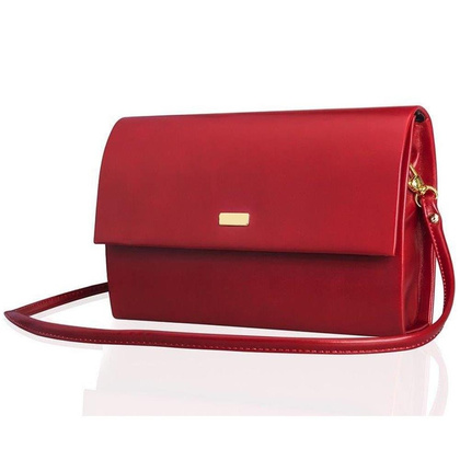 Torebka wizytowa damska KEMER SOLIER F13 Czerwona Matowa - min. zamówienie 20 / 50 / 100 szt.