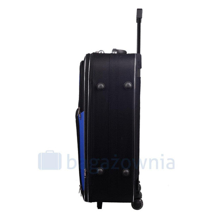 Duża walizka PELLUCCI RGL 773 L Czarno Niebieska