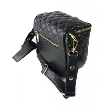 Pikowana listonoszka ,chlebak ,nerka Vera Pelle ,złote okucia szeroki pasek ,pojemna A5  VP591N2P