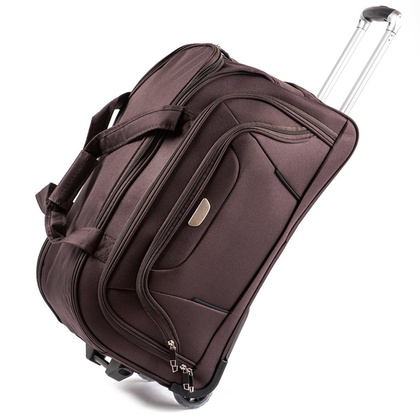 Torba podróżna na kołach WINGS C1055 S Brązowa