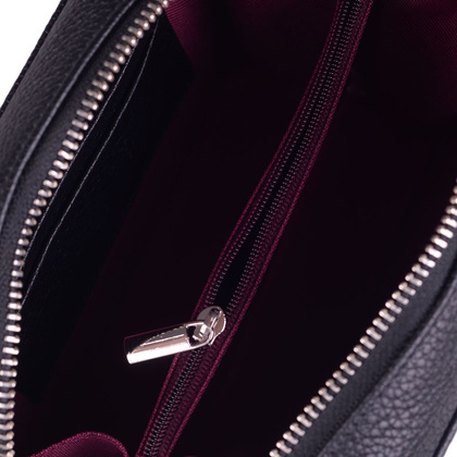 Torebka damska skórzana KEMER R393 Czarna - min. zamówienie 20 / 50 / 100 szt.