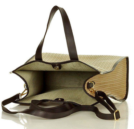 Torba damska skórzany kuferek handbag - MARCO MAZZINI beż cappuccino - min. zamówienie 20 / 50 / 100 szt.