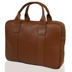 Jasnobrązowa stylowa męska torba na ramię BRØDRENE B01 Kolor wnętrza: Czarny - min. zamówienie 20 / 50 / 100 szt.