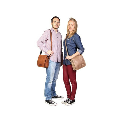 Torba na ramię KEMER VOOC Crazy Horse RCH7 brąz