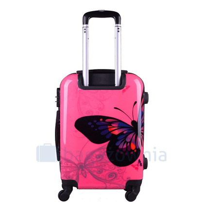 Mała kabinowa walizka KEMER RGL PRINT S Motyl